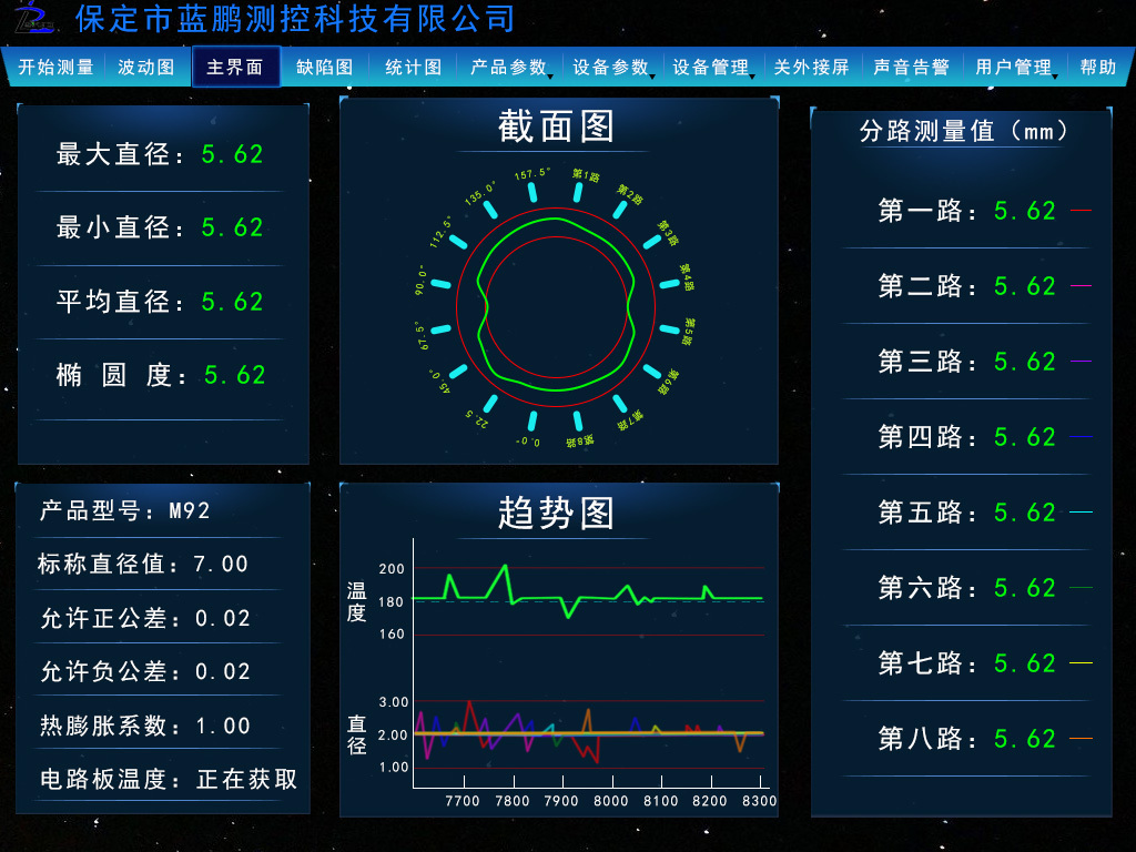 轧钢测径仪提供哪些详细数据依据？