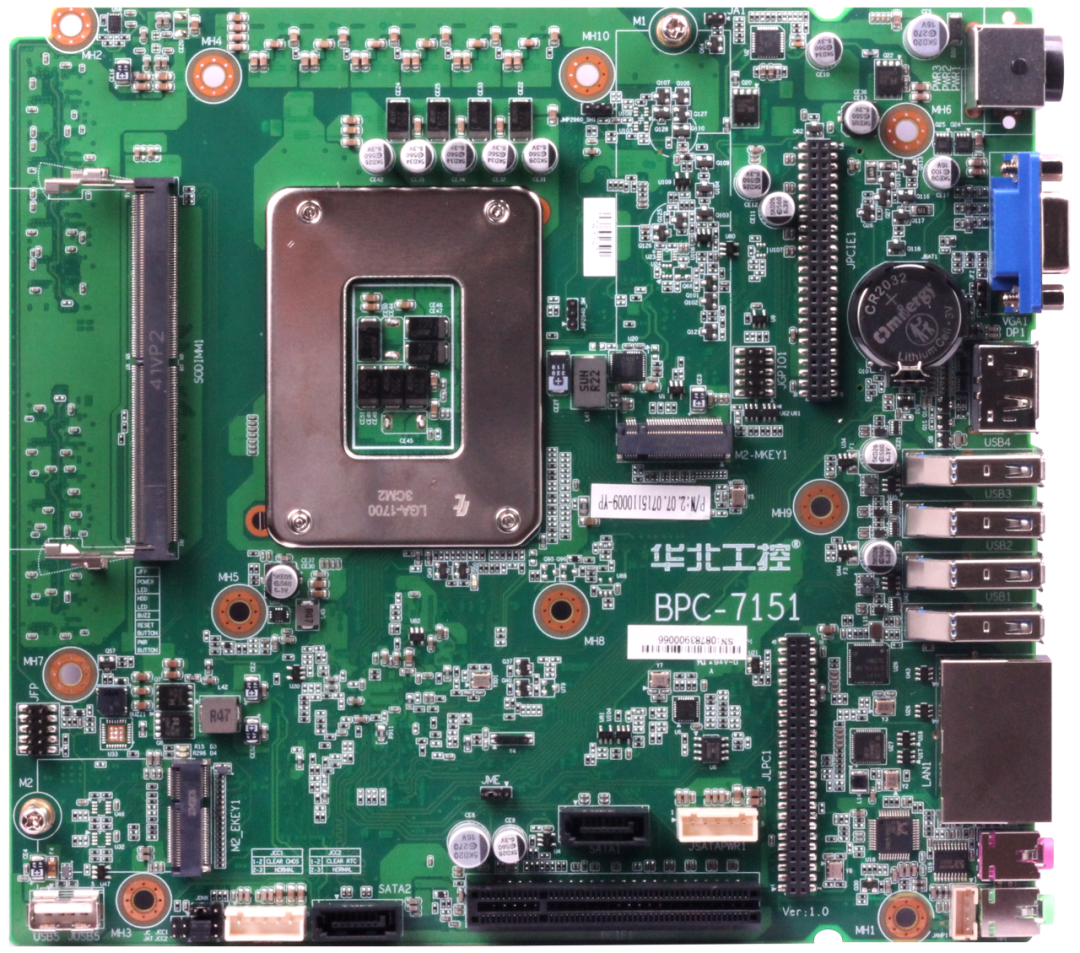 华北工控推出“AI+”与工业场景专用工控主板BPC-7151