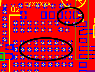如何引脚接地十字焊盘,过孔完全接地?