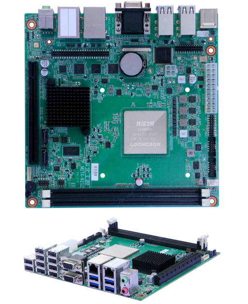 华北工控MITX-6112搭载龙芯LS3A4000处理器，强化安全特性和I/O能力