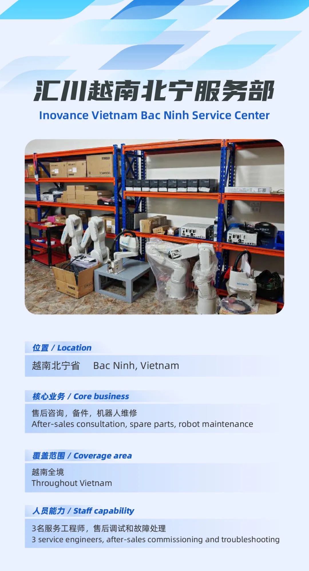 汇川全力拓展越南市场，打造48小时全境本地化服务网络