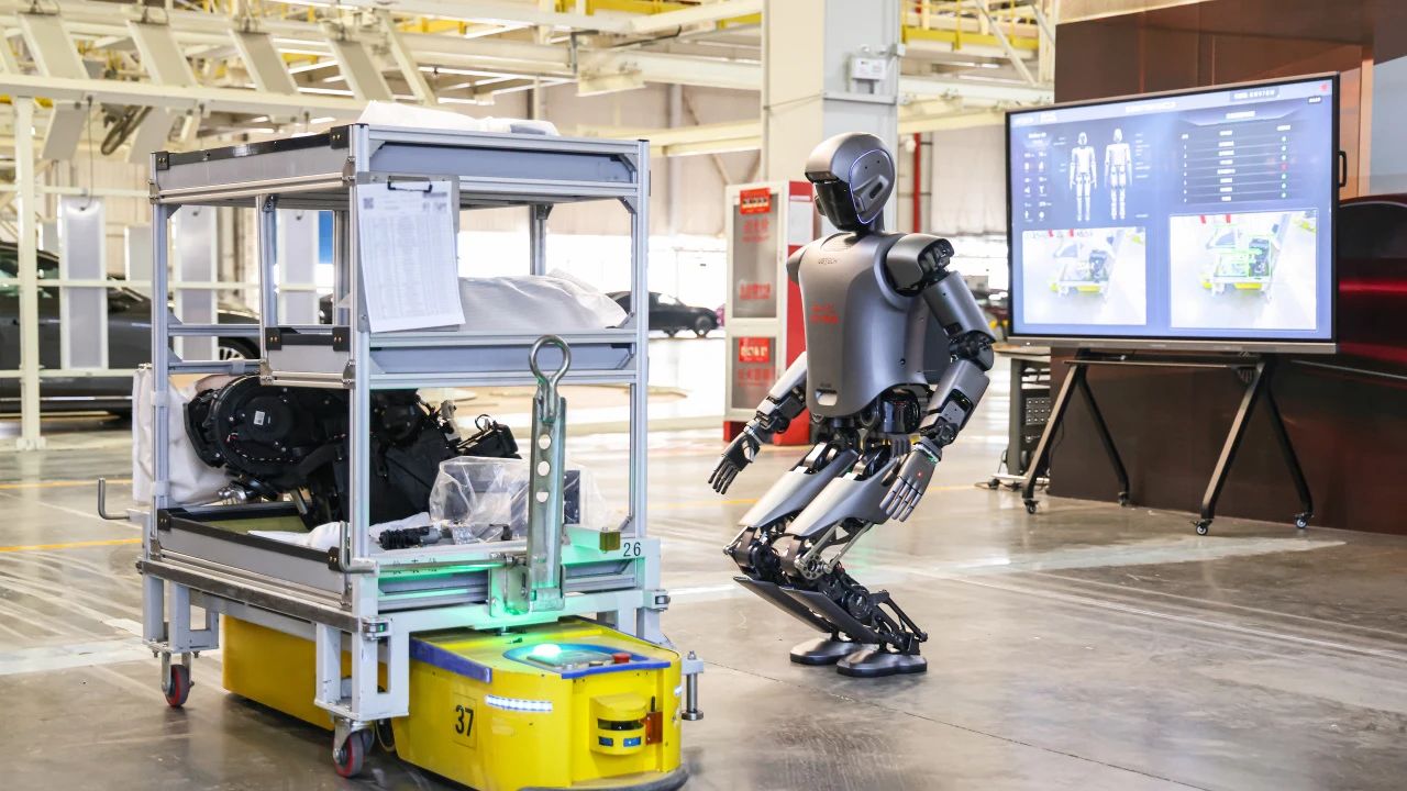 北汽新能源携手优必选，享界超级工厂迎来首位人形机器人质检员Walker S1