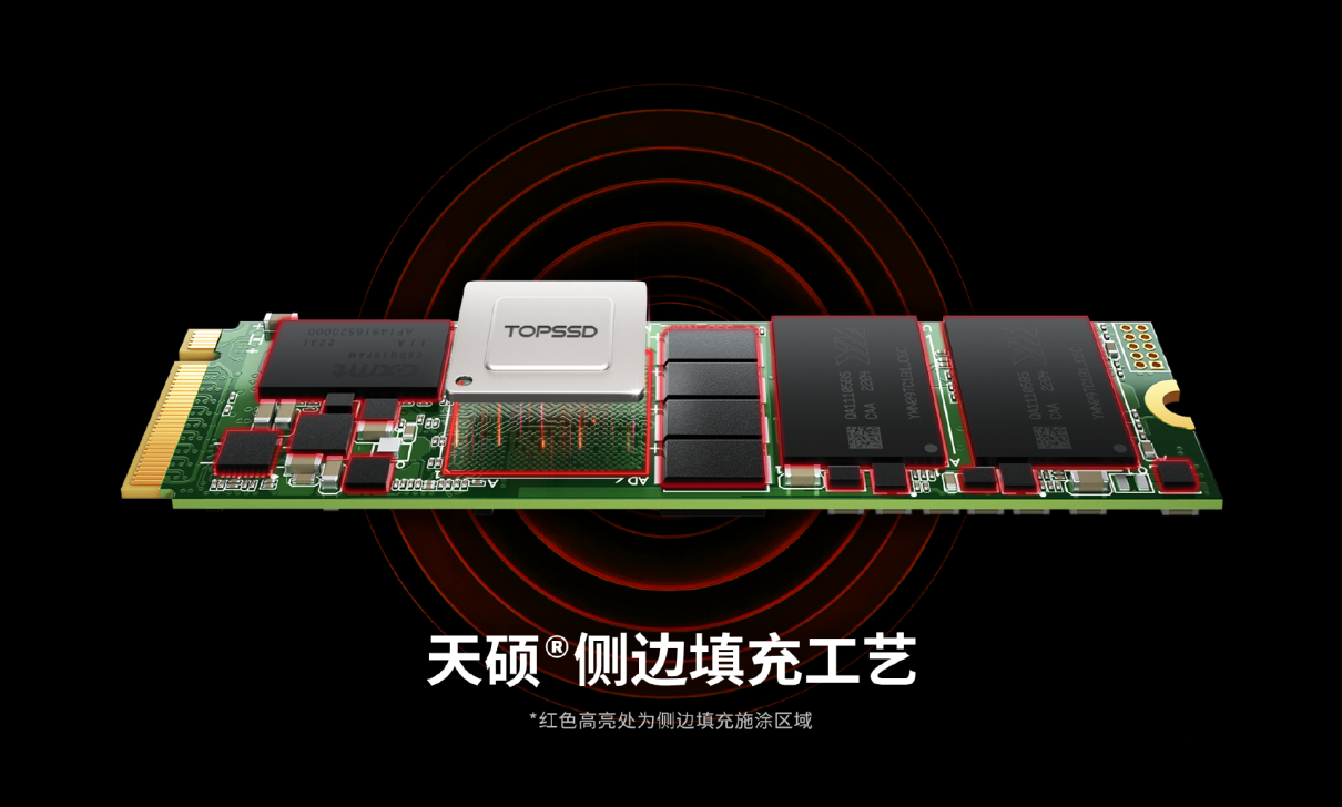 天硕工业级M.2 NVMe SSD固态硬盘30μ镀金接口适配严苛环境