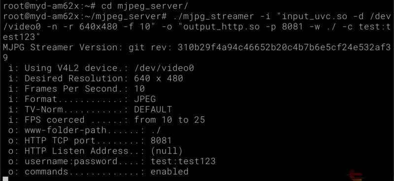 如何部署流媒体服务实现监控功能--基于米尔TI AM62x开发板