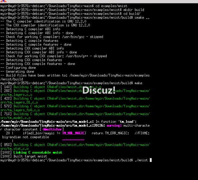 如何在RK3576开发板上运行TinyMaix :超轻量级推理框架--基于米尔MYD-LR3576开发板