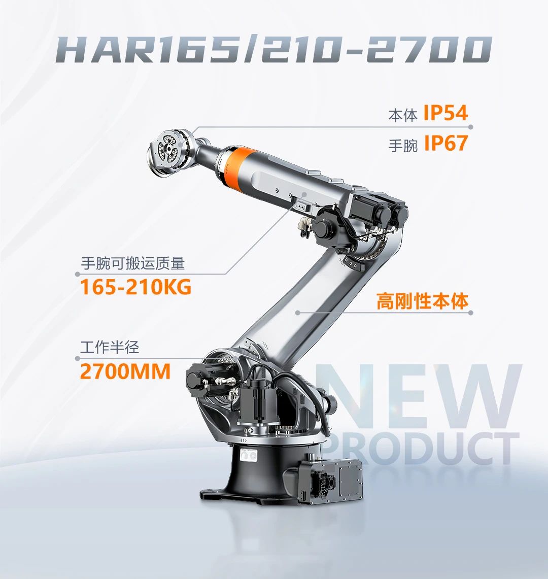 海康机器人165kg/210kg大负载机器人登场