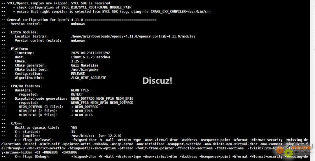 如何在米尔RK3576开发板上板端编译OpenCV并搭建应用