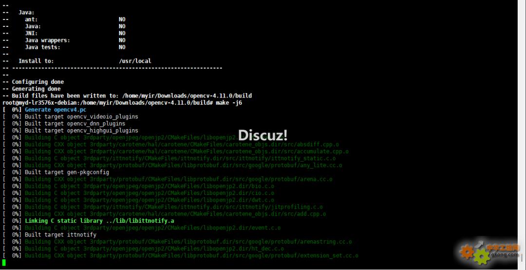 如何在米尔RK3576开发板上板端编译OpenCV并搭建应用
